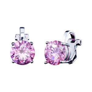 Pink Cubic Zirconia Clip Earrings NWOT